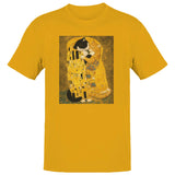 Klimt Inspired Cat Lovers Men's T-Shirt Gold