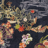 Cranes 100% Cotton Japanese Hawaiian Shirt Men's Short Sleeve Button-down Black Hawaiian Shirt Gratitude Of A Thousand Cranes