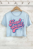 Free Spirit Graphic Short Crop Top