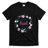 Boho Floral Wreath Best Aunt Ever T-Shirt