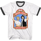 Bill And Ted - Excellent Storybook Short Sleeve Ringer Boyfriend Tee