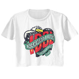 Billy Idol Circleless Womens Crop Tee
