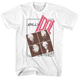 Billy Idol - Four Photo Warped Text Boyfriend Tee
