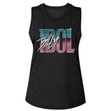 Billy Idol - Name Gradient Womens Slub T-Shirt