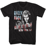 Billy Idol NY '83 Flag-Ish Boyfriend Tee