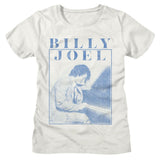 Billy Joel - Playing Piano Photo Womens T-Shirt