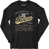 Binghamton Bingos - New York - Vintage Defunct Baseball Teams - Long Sleeve T-Shirt