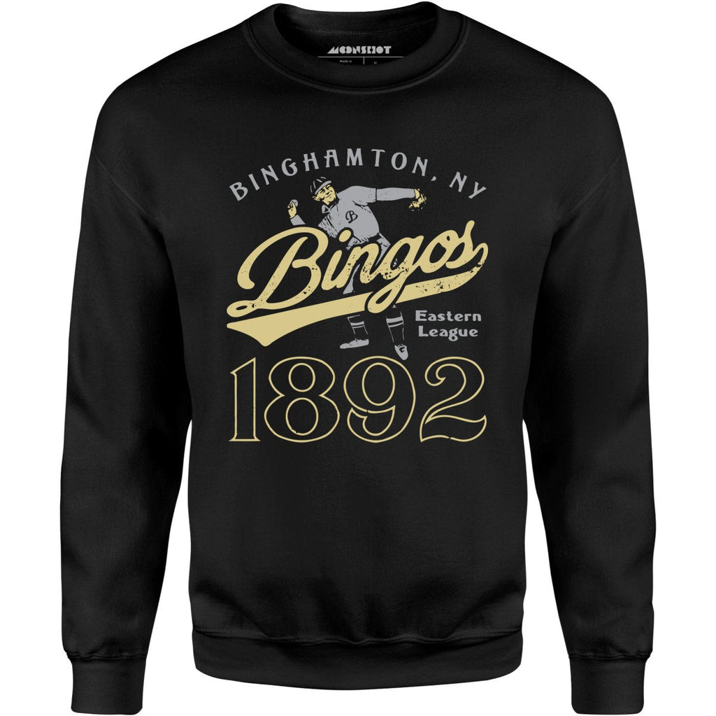 Binghamton Bingos - New York - Vintage Defunct Baseball Teams - Unisex Sweatshirt