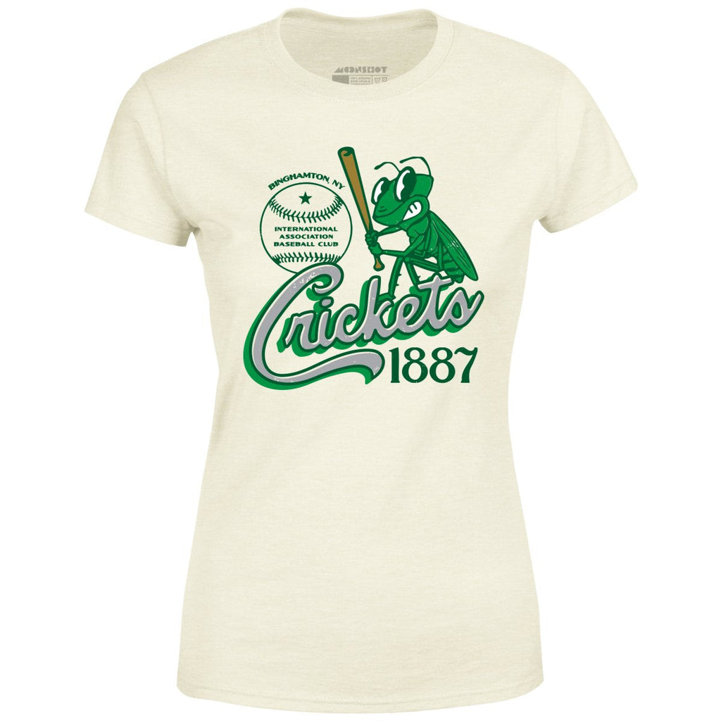 Binghamton Crickets - New York - Vintage Defunct Baseball Teams - Women's T-Shirt