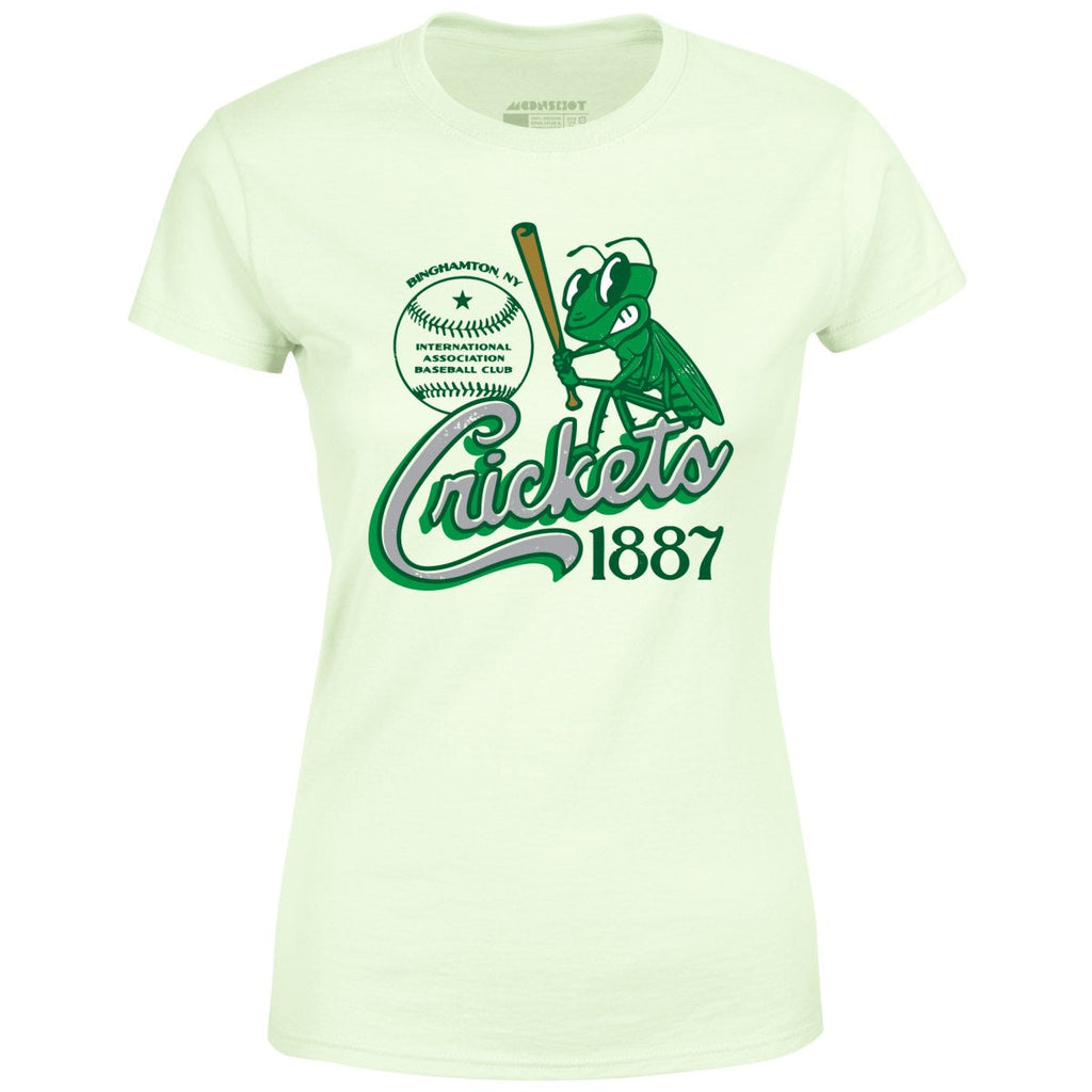 Binghamton Crickets - New York - Vintage Defunct Baseball Teams - Women's T-Shirt