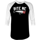 Bite Me - 3/4 Sleeve Raglan T-Shirt