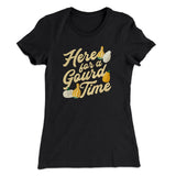 Here For A Gourd Time Funny Thanksgiving Women's T-Shirt