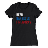 Beer, Barbecue, Fireworks Women's T-Shirt
