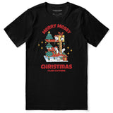 Messy Christmas Cat T-Shirt