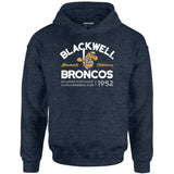 Blackwell Broncos - Oklahoma - Vintage Defunct Baseball Teams - Unisex Hoodie