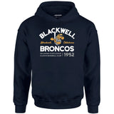 Blackwell Broncos - Oklahoma - Vintage Defunct Baseball Teams - Unisex Hoodie
