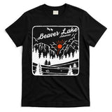 Beaver Lake Souvenir Fishing Vintage AR Map Gifts Arkansas T-Shirt