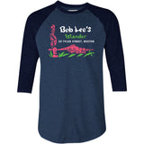 Bob Lee's Islander - Boston, MA - Vintage Tiki Bar - 3/4 Sleeve Raglan T-Shirt
