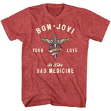 Bon Jovi - Heart And Dagger Boyfriend Tee