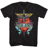 Bon Jovi - Heart Boyfriend Tee