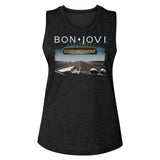 Bon Jovi - Lost Highway Womens Slub T-Shirt
