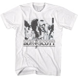 Bon Scott - Singing With Microphone Boyfriend Tee