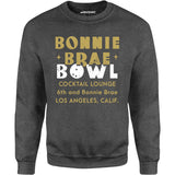 Bonnie Brae Bowl - Los Angeles, CA - Vintage Bowling Alley - Unisex Sweatshirt