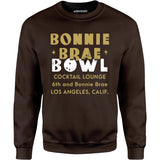 Bonnie Brae Bowl - Los Angeles, CA - Vintage Bowling Alley - Unisex Sweatshirt