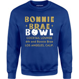Bonnie Brae Bowl - Los Angeles, CA - Vintage Bowling Alley - Unisex Sweatshirt