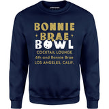Bonnie Brae Bowl - Los Angeles, CA - Vintage Bowling Alley - Unisex Sweatshirt