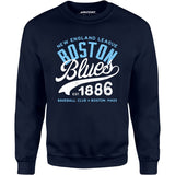 Boston Blues - Massachusetts - Vintage Defunct Baseball Teams - Unisex Sweatshirt