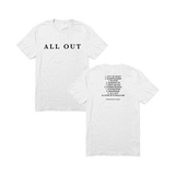 All Out Tracklist Tee
