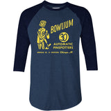 Bowlium v2 - Chicago, IL - Vintage Bowling Alley - 3/4 Sleeve Raglan T-Shirt