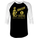 Bowlium v2 - Chicago, IL - Vintage Bowling Alley - 3/4 Sleeve Raglan T-Shirt