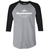 Boyd Aviation - 3/4 Sleeve Raglan T-Shirt