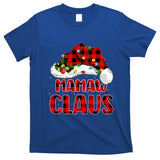 Buffalo Plaid Family Matching Santa Mamaw Claus Christmas Great Gift T-Shirt