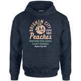 Brigham City Peaches - Utah - Vintage Defunct Baseball Teams - Unisex Hoodie