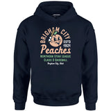 Brigham City Peaches - Utah - Vintage Defunct Baseball Teams - Unisex Hoodie
