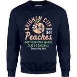 Brigham City Peaches - Utah - Vintage Defunct Baseball Teams - Unisex Sweatshirt