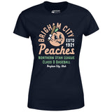 Brigham City Peaches - Utah - Vintage Defunct Baseball Teams - Women's T-Shirt