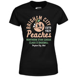 Brigham City Peaches - Utah - Vintage Defunct Baseball Teams - Women's T-Shirt