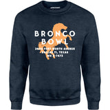 Bronco Bowl - Dallas, TX - Vintage Bowling Alley - Unisex Sweatshirt