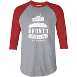 Bronto Burgers & Ribs - 3/4 Sleeve Raglan T-Shirt