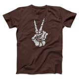 Peace Skeleton Hand Men/Unisex T-Shirt