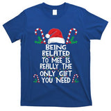 Being Related To Me Is Really The Only Gift You Need Xmas Gift T-Shirt