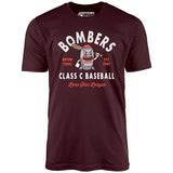 Bryan Bombers - Texas - Vintage Defunct Baseball Teams - Unisex T-Shirt