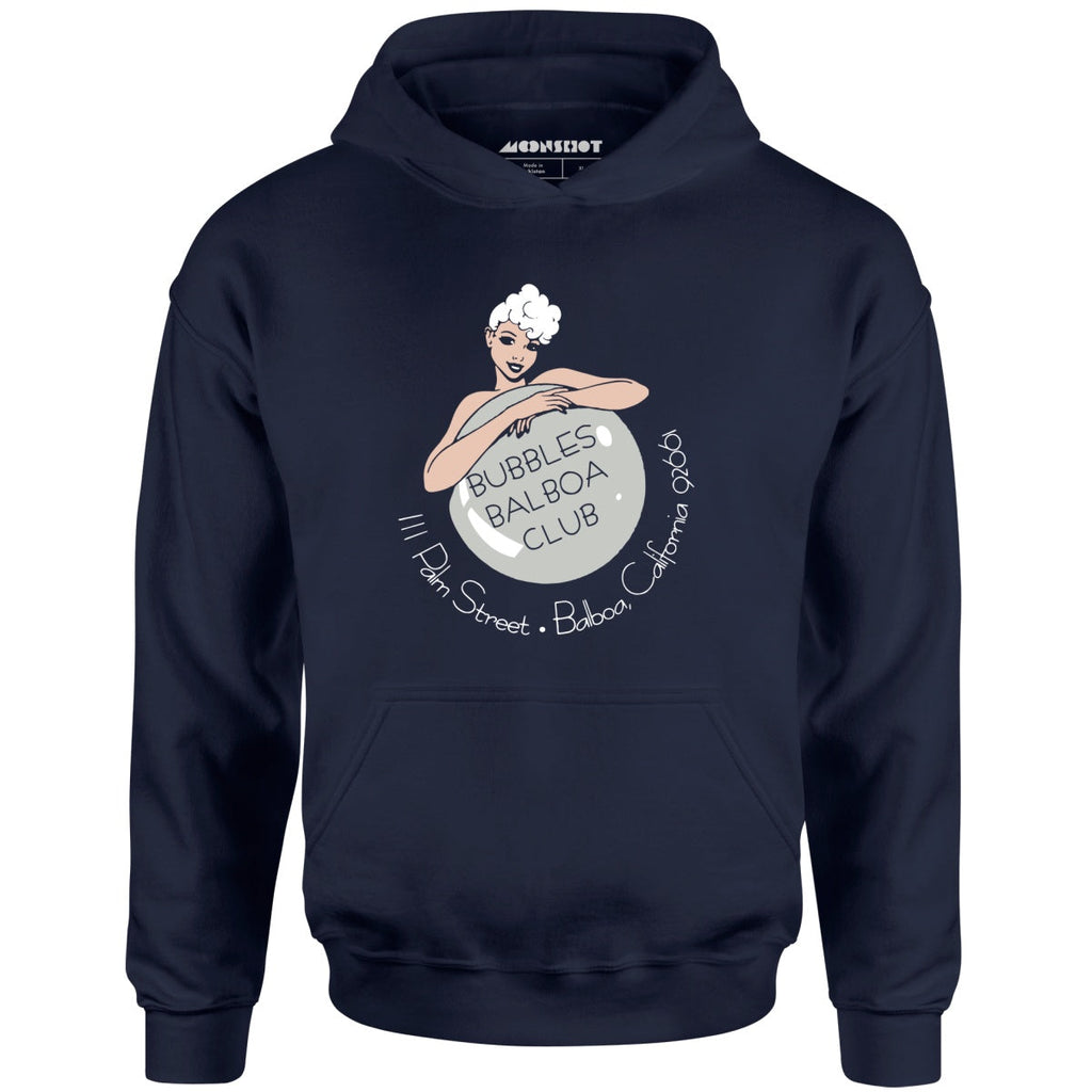 Bubbles Balboa Club - Newport Beach, CA - Vintage Restaurant - Unisex Hoodie