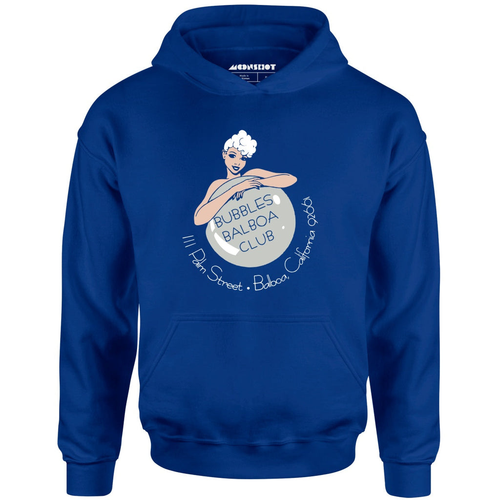 Bubbles Balboa Club - Newport Beach, CA - Vintage Restaurant - Unisex Hoodie