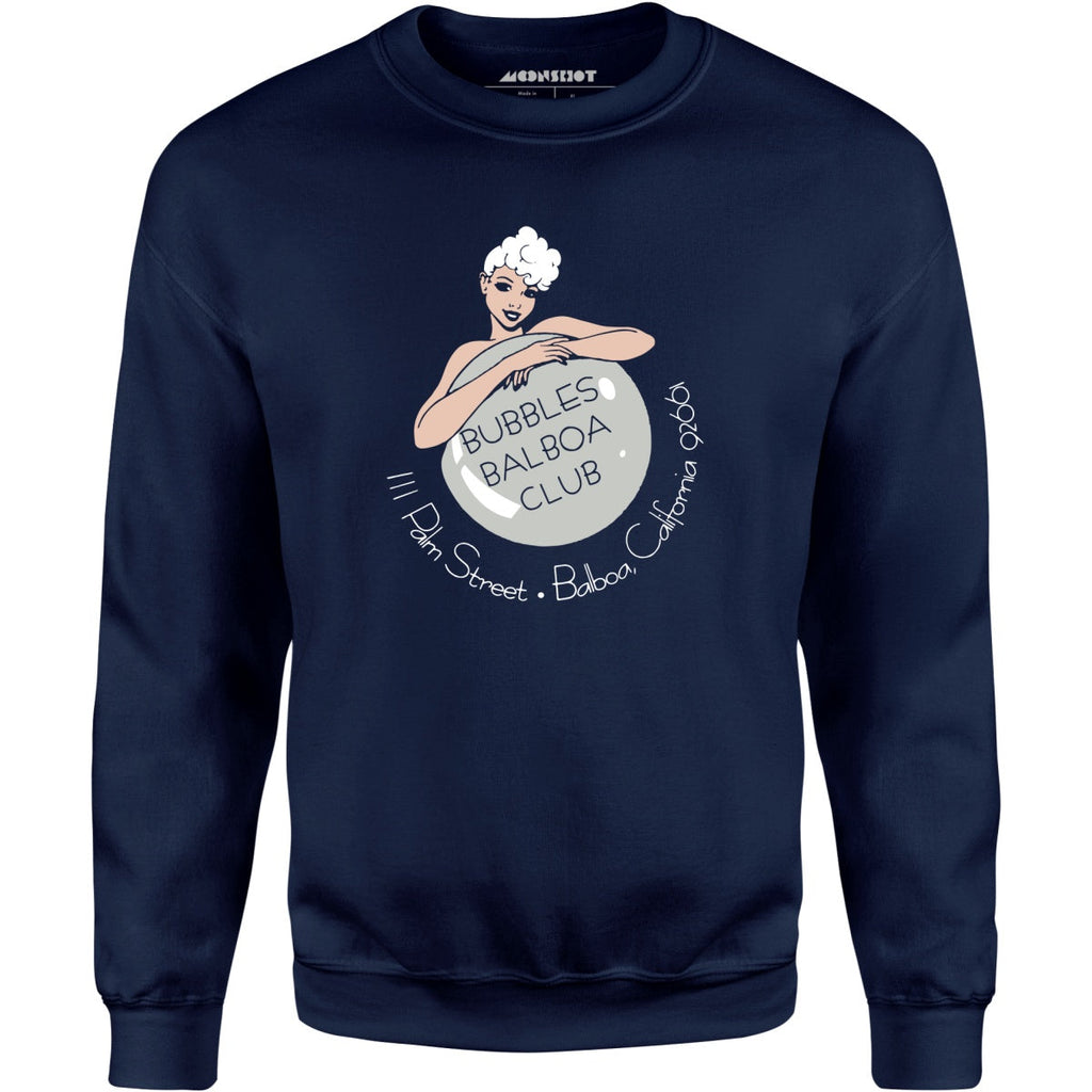 Bubbles Balboa Club - Newport Beach, CA - Vintage Restaurant - Unisex Sweatshirt