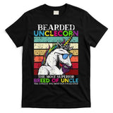 Bearded Unclecorn Uncle Unicorn Funny T-Shirt